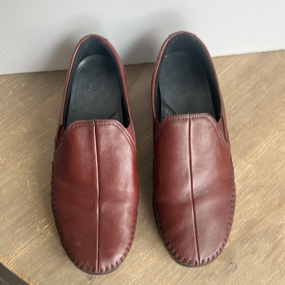 SAS Tripad Comfort Burgundy Leather Dream Loafers Shoes Slip-On Women's 8.5 W - Picture 6 of 16